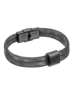 Moora Bransoleta z czarnej stali szlachetnej* Bransoletki