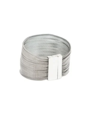 Moora Bransoleta z siatki stalowej. Zapięcie błyszczące.* Bransolety