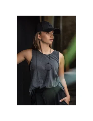 Moora Czarne matowe kolczyki koła ze stali szlachetnej* Kolczyki