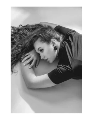 Moora Czarne matowe kolczyki półkule z pierścionkiem ze stali szlachetnej* Komplety | Pierścionki