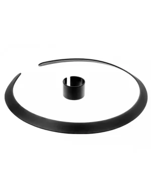 Moora Czarny matowy choker ze stali szlachetnej* Naszyjniki