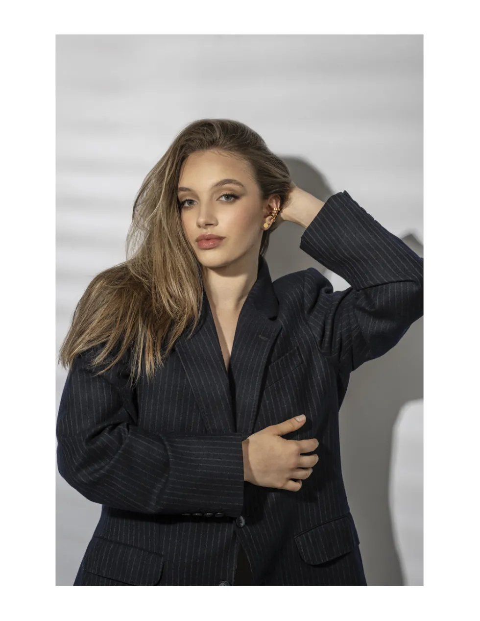 Moora Delikatne kolczyki blaszki z pozłacanej stali szlachetnej* Kolczyki