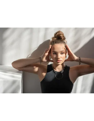 Moora Delikatne okrągłe kolczyki ze stali szlachetnej* Kolczyki