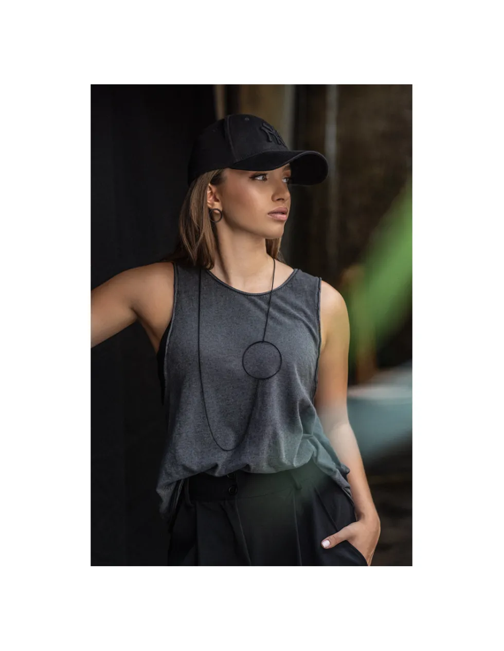 Moora Długi, czarny matowy naszyjnik ze stali szlachetnej* Naszyjniki