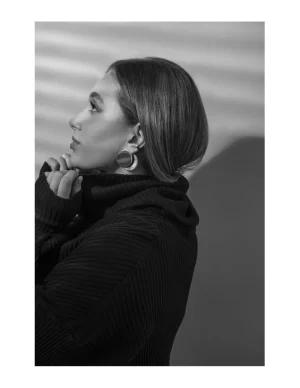 Moora Kolczyki blaszki koła z błyszczącej stali szlachetnej* Kolczyki