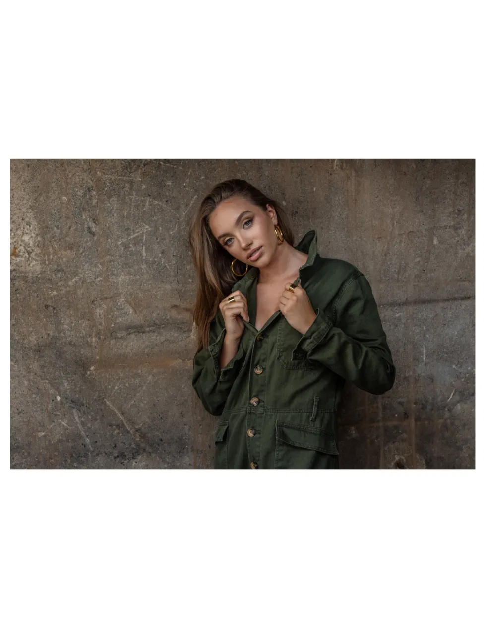 Moora Kolczyki duże koła z pozłacanej stali szlachetnej* Kolczyki