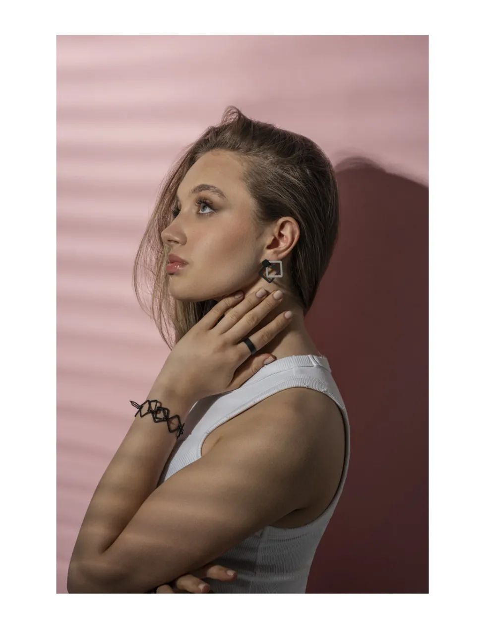 Moora Kolczyki kwadraty 3w1 ze stali szlachetnej* Kolczyki