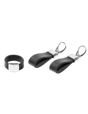 Moora Kolczyki ze skóry oraz srebra pr.925* Kolczyki