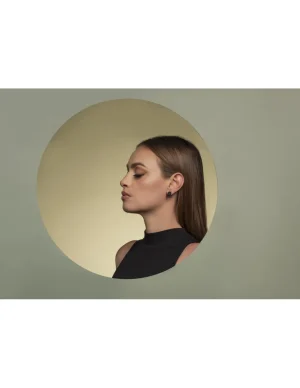 Moora Komplet kolczyków 2w1 z czarnej matowej stali szlachetnej* Kolczyki