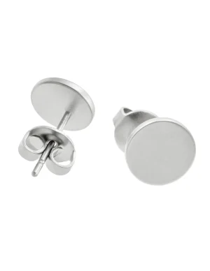 Moora Komplet kolczyków 2w1 z satynowanej stali szlachetnej* Kolczyki