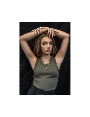 Moora Krótki naszyjnik z dużymi ogniwami z pozłacanej stali szlachetnej* Naszyjniki