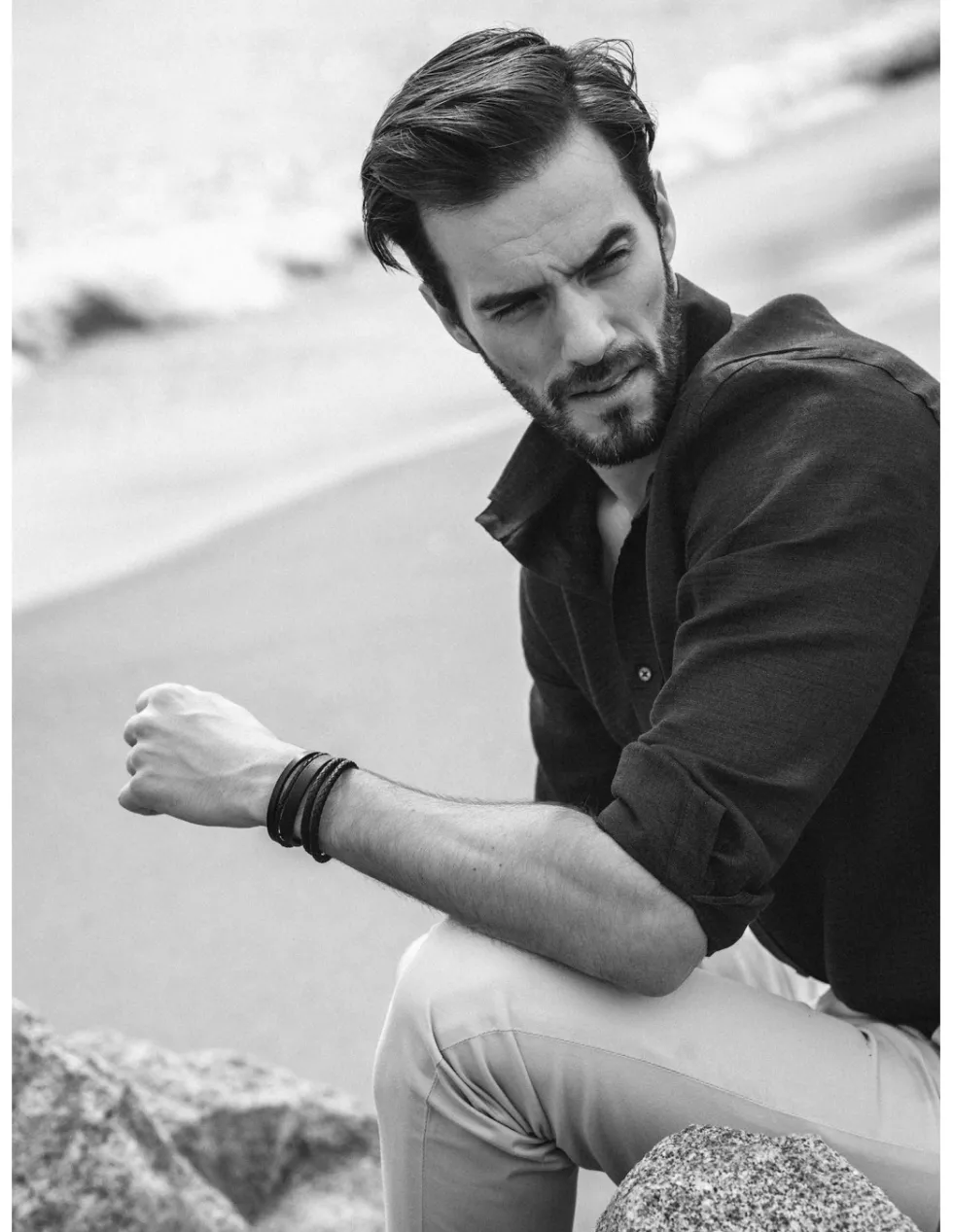 Moora Męska bransoleta skórzana* Bransoletki