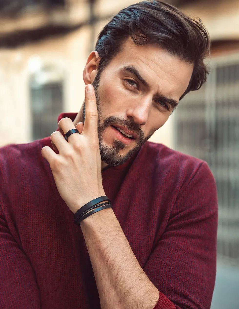 Moora Męska bransoleta skórzana* Bransoletki