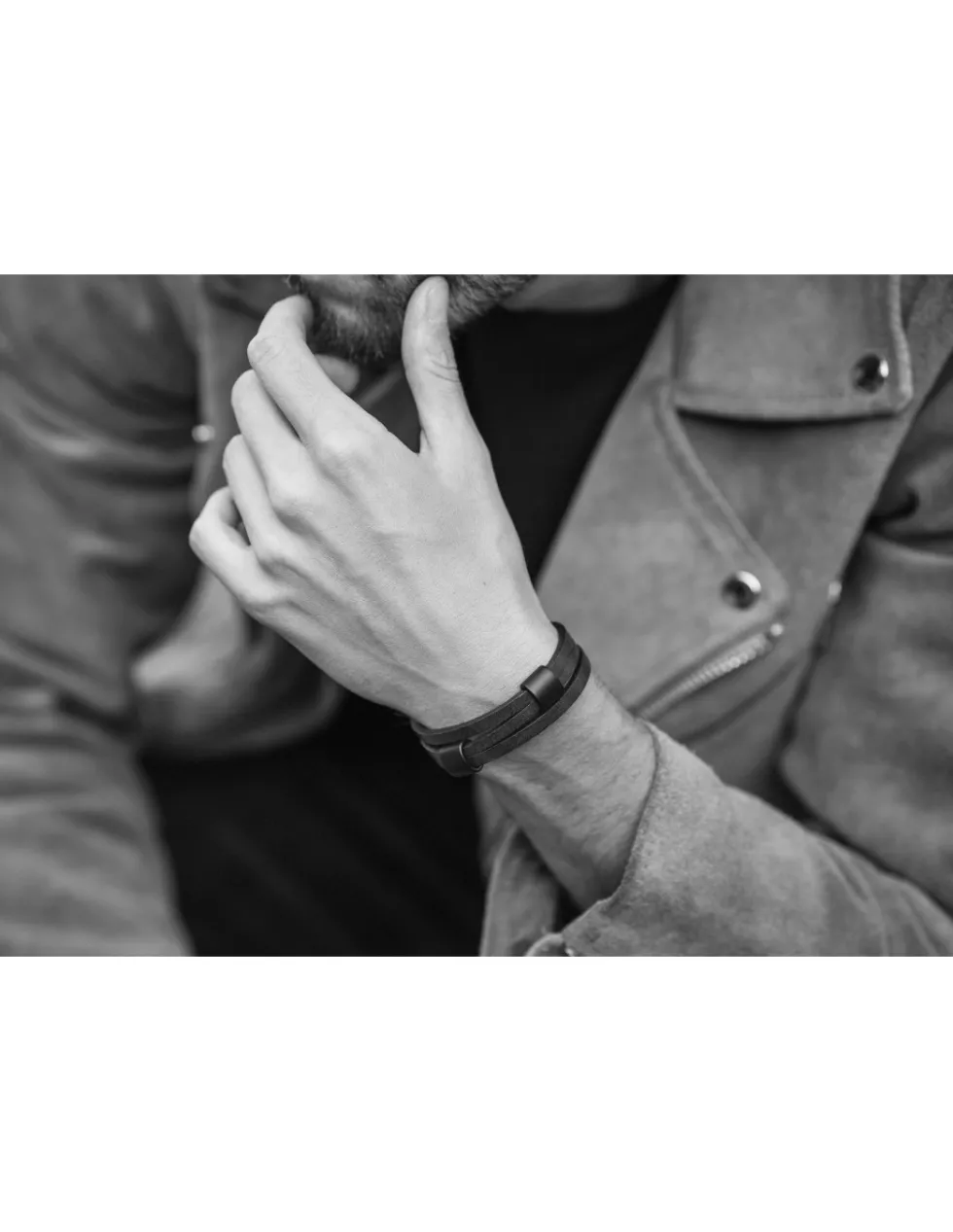 Moora Męska bransoleta skórzana* Bransoletki