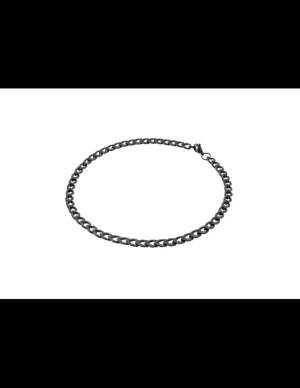 Moora Męska bransoleta z czarnej matowej stali szlachetnej* Bransoletki