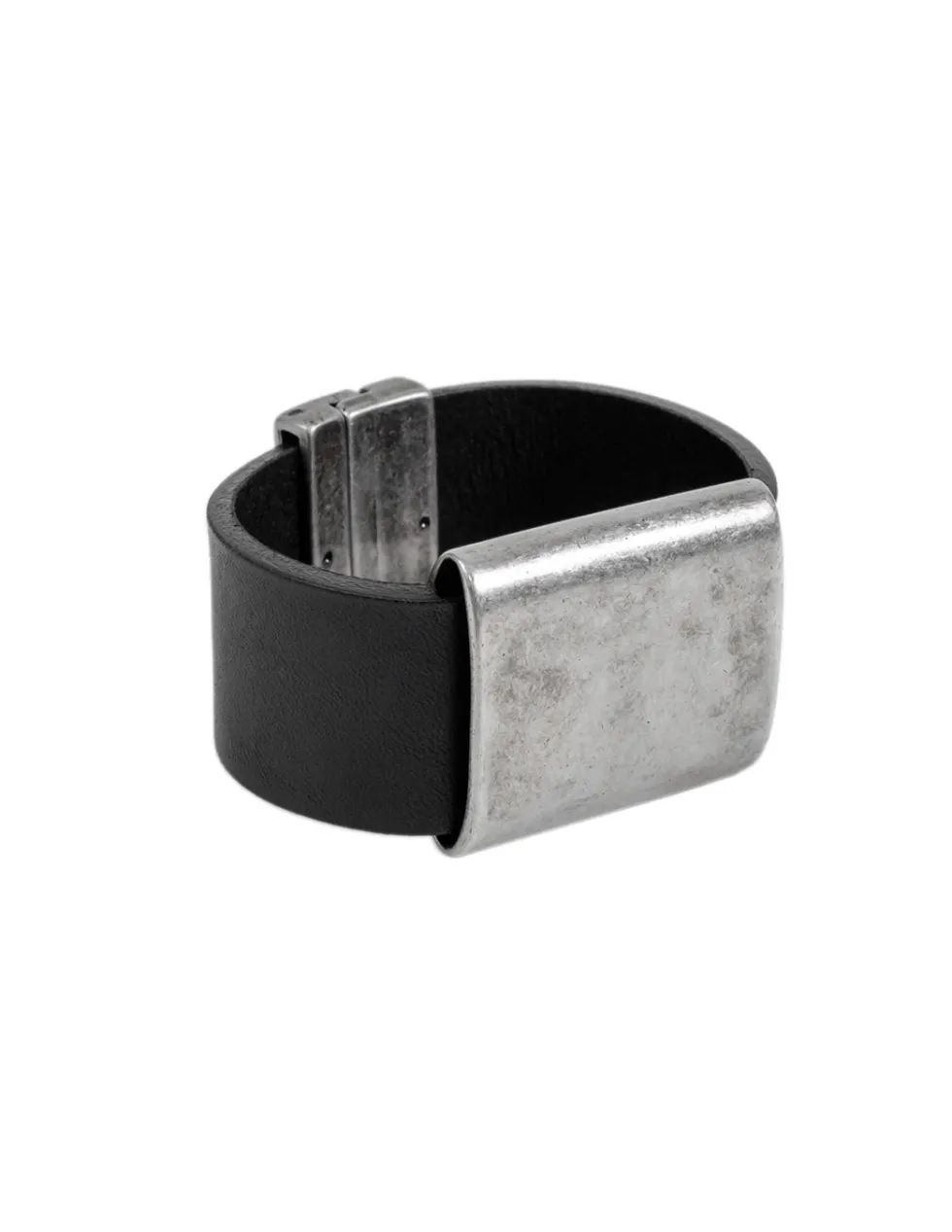 Moora Męska bransoleta ze skory oraz matowej stali* Bransoletki