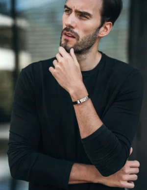 Moora Męska skórzana bransoleta do graweru* Bransoletki