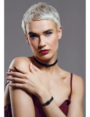 Moora Naszyjnik, delikatny choker z czarnej matowej stali szlachetnej* Naszyjniki | Nowości