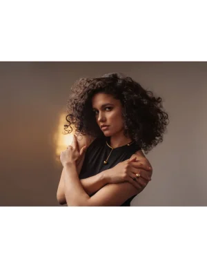 Moora Naszyjnik z pozłacanej stali szlachetnej z kulką* Naszyjniki