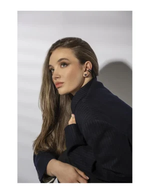 Moora Oryginalna i prosta nausznica 3,6 mm z czarnej stali szlachetnej* Kolczyki