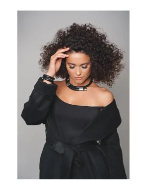 Moora Regulowany naszyjnik ze skóry typu choker* Naszyjniki