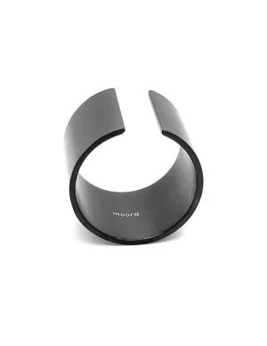 Moora Szeroka czarna matowa obrączka ze stali szlachetnej* Pierścionki